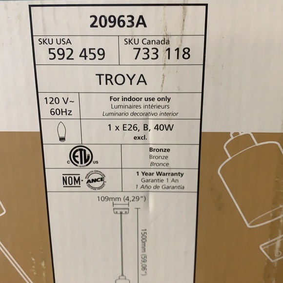 NEW Troya Mosaic Glass Pendant Light - Picture 4 of 6